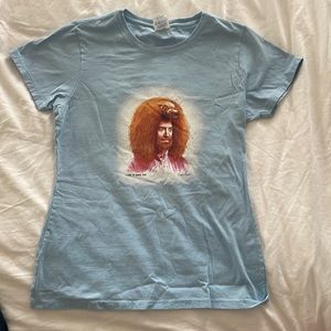 Size small port and company good mythical morning t-shirt.  Light blue